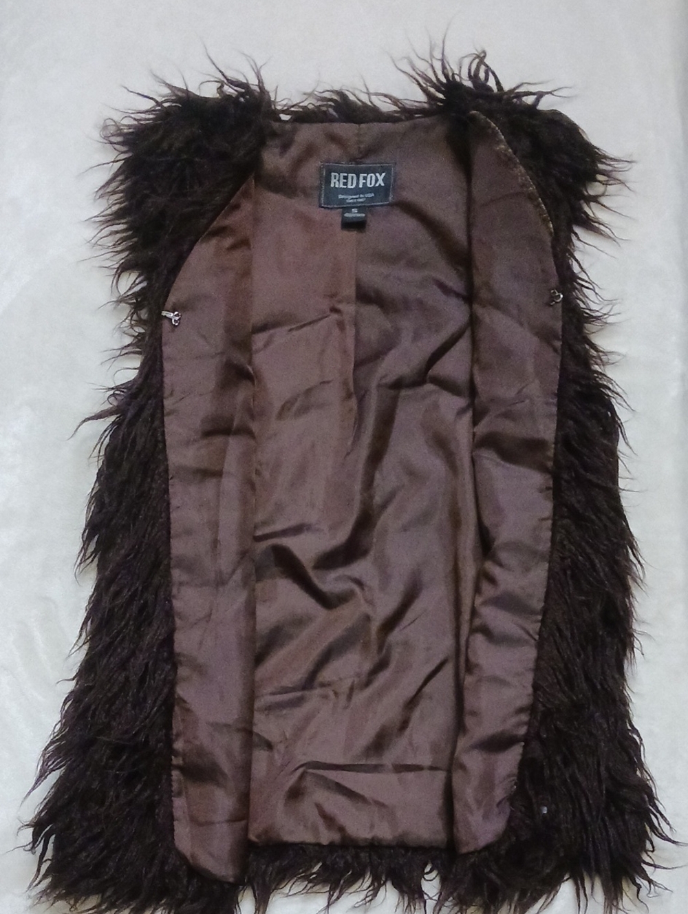 Red Fox Women's Brown Faux Fur Vest